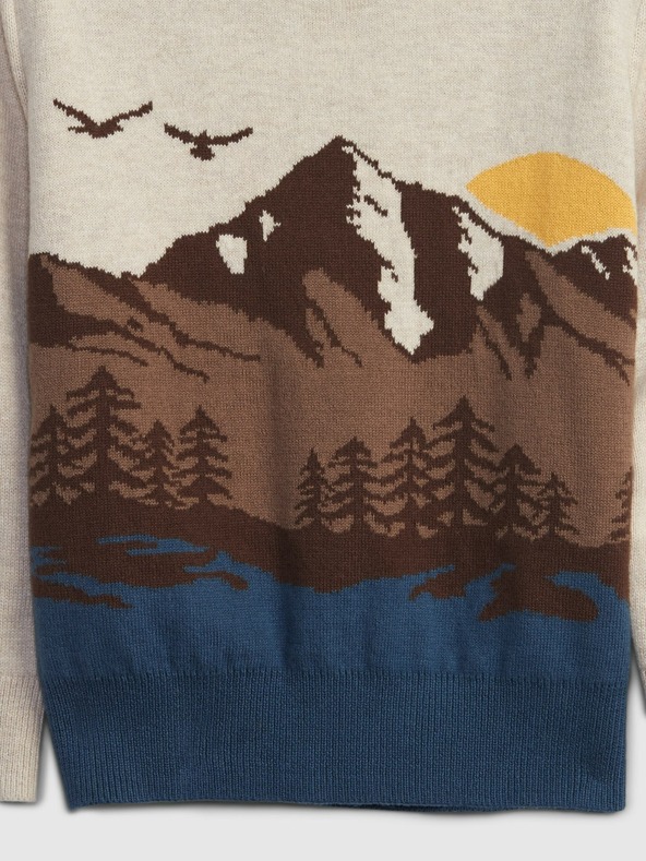 GAP Бебешки плетен пуловер GAP