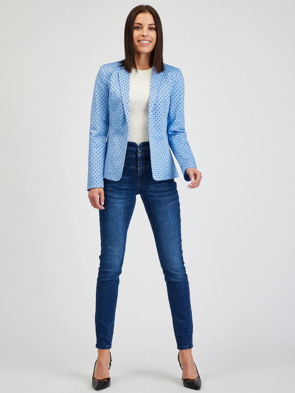 Orsay Синьо дамско сако на точки ORSAY