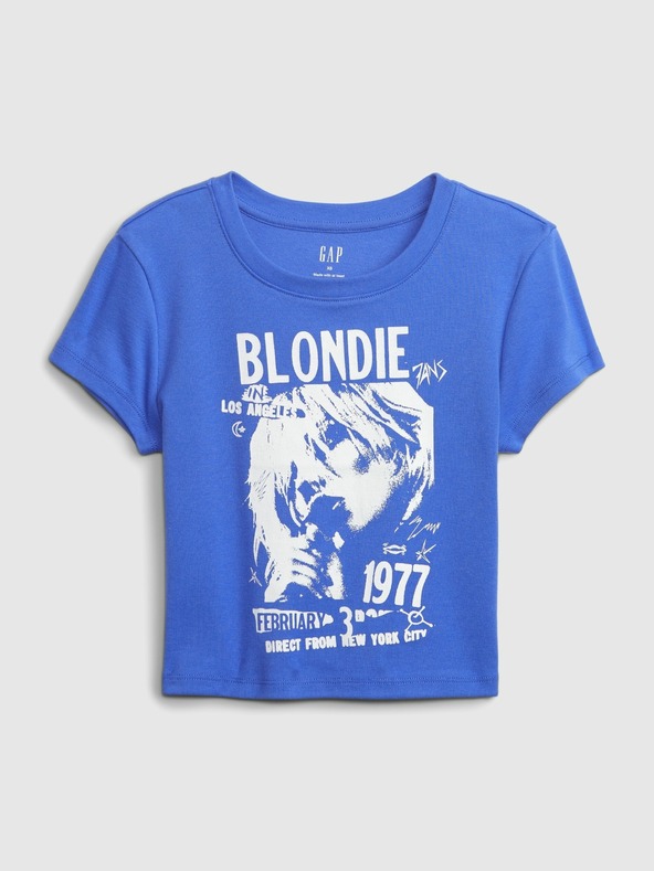 GAP Скъсена тениска с принт GAP