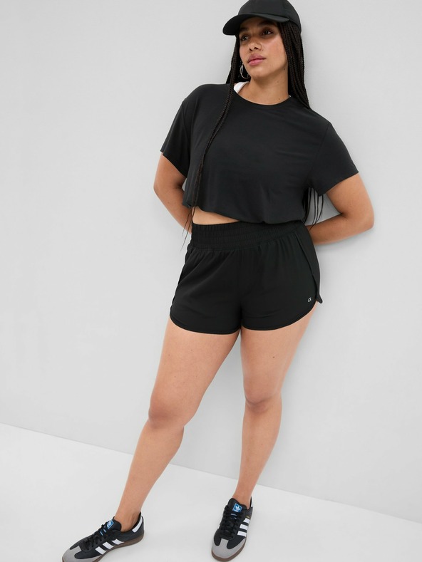 GAP Спортни бягащи шорти GapFit Recycled с висока талия GAP