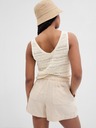 GAP Ленени шорти с еластична талия GAP