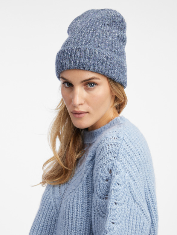 Orsay Сиво-синя дамска шапка с примес на вълна ORSAY