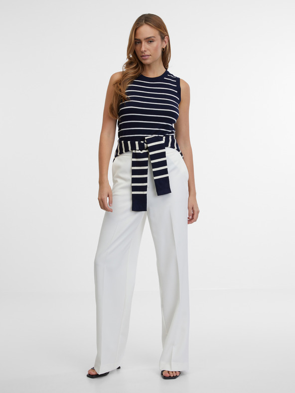 Orsay Тъмносин дамски топ на райе ORSAY