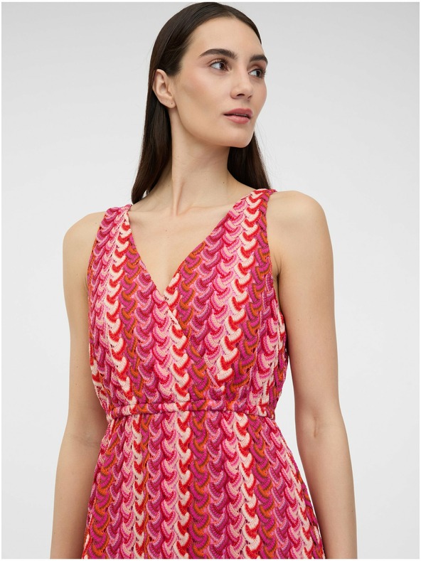 Orsay Тъмнорозова дамска миди рокля ORSAY