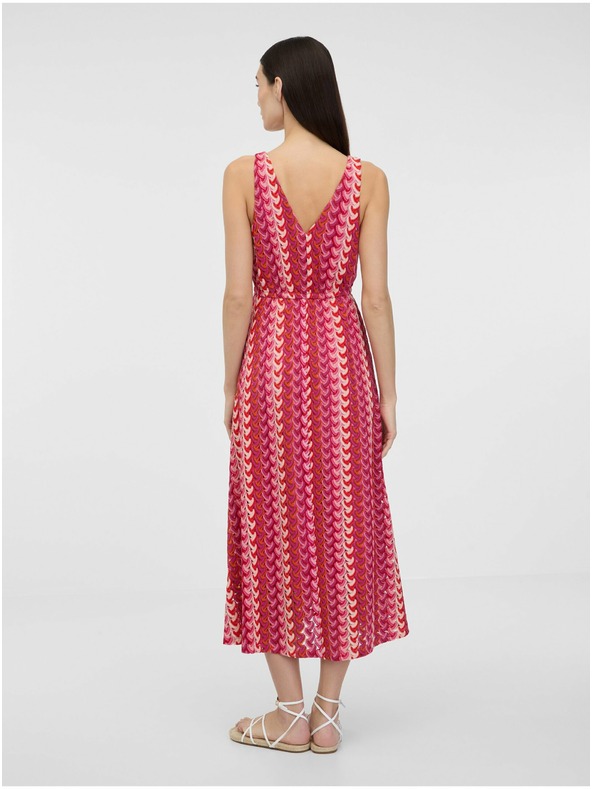 Orsay Тъмнорозова дамска миди рокля ORSAY