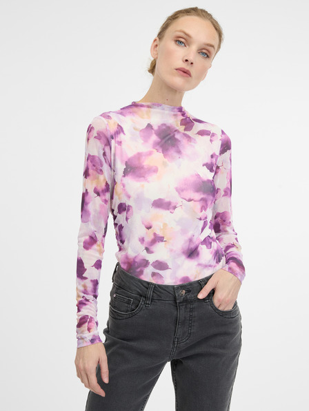 Orsay Розова дамска тениска с дълъг ръкав ORSAY