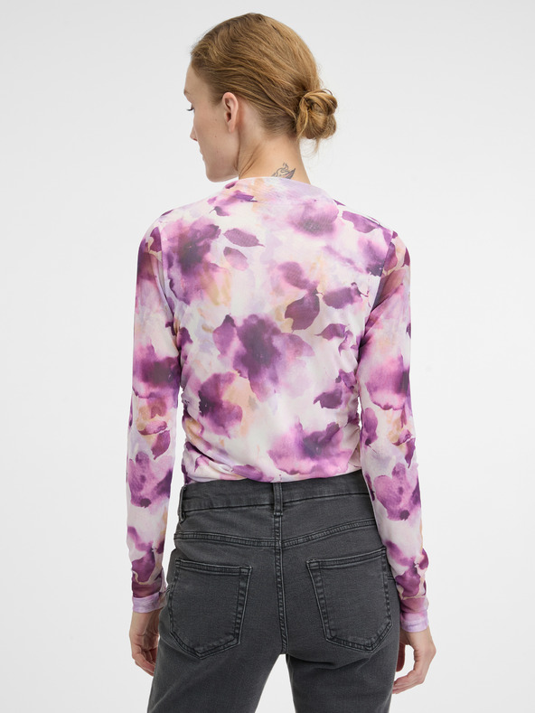 Orsay Розова дамска тениска с дълъг ръкав ORSAY