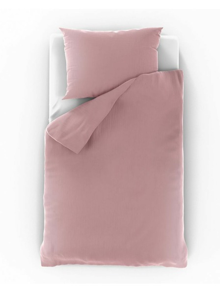 Kvalitex Удължено муселиново спално бельо 140x220, 70x90cm розово