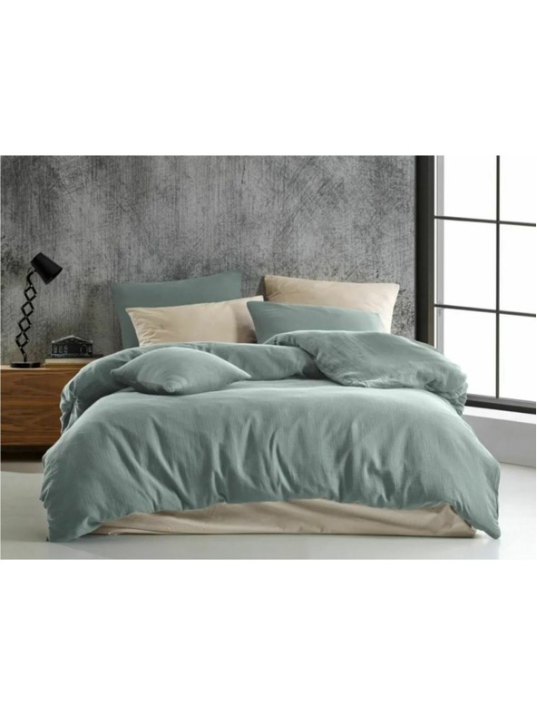 Kvalitex Френско муселиново спално бельо 240x200, 70x90cm светлозелено Kvalitex