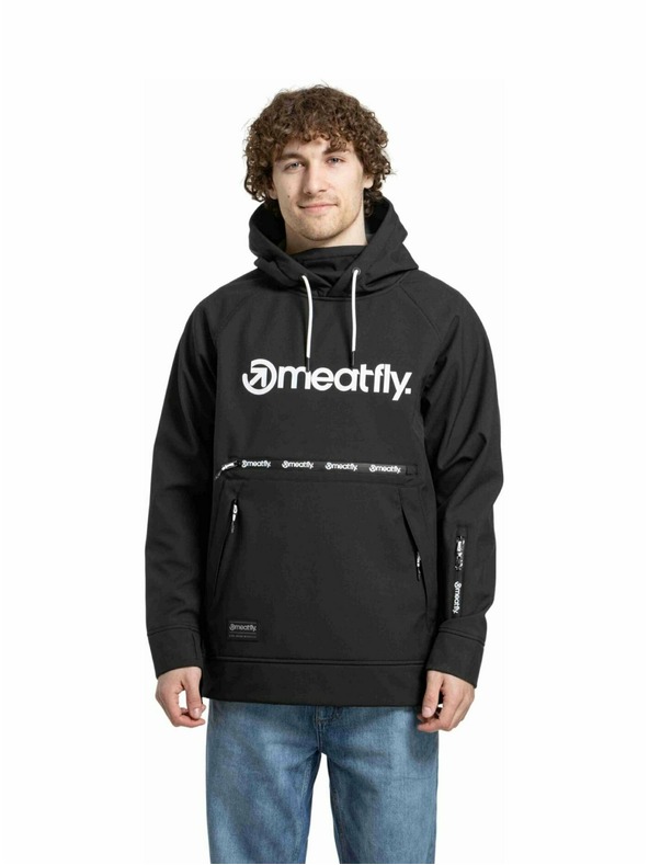 Meatfly Meatfly мъжко softshell яке Jax Black / White |