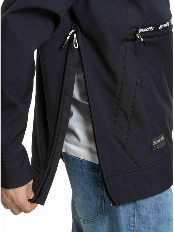 Meatfly Meatfly мъжко softshell яке Jax Black / White |