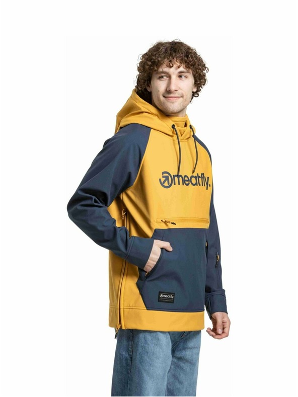 Meatfly Meatfly мъжко softshell яке Jax Saphire Blue / Camel |