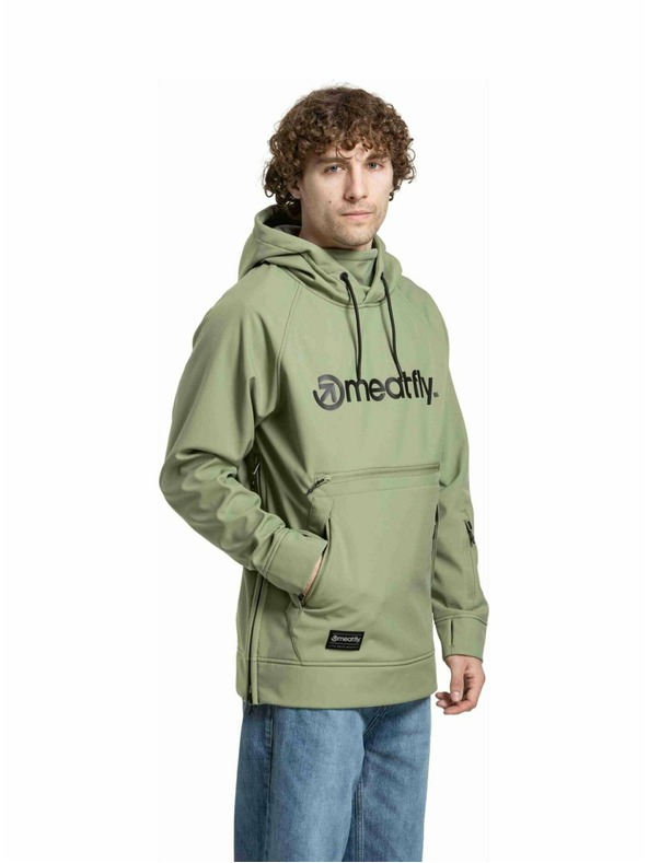 Meatfly Meatfly мъжко softshell яке Jax Olive / Black |