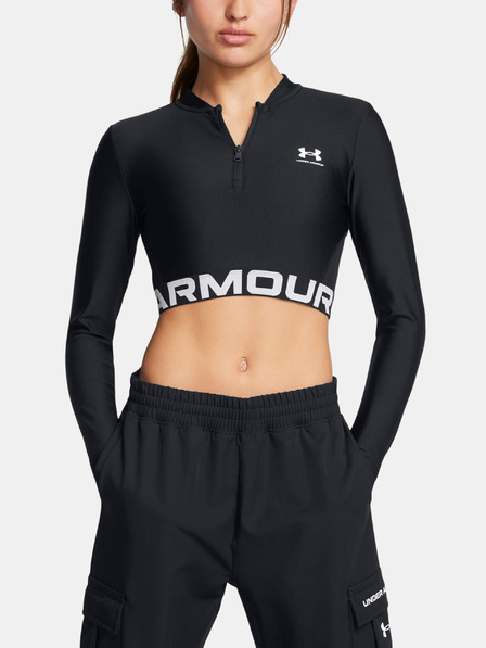 Under Armour Under Armour Women's HeatGear Rib 1/4 Zip LS тениска