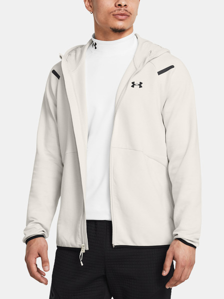 Under Armour Мъжки суитшърт Under Armour UA Unstoppable Flc FZ HD EU-WHT