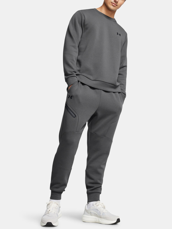 Under Armour Мъжки суитшърт Under Armour UA Unstoppable Flc Crew EU-GRY