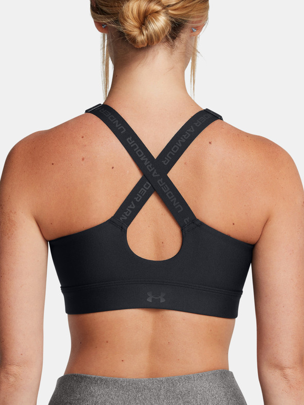 Under Armour Дамски сутиен Under Armour UA Infinity High Zip 2.0 Bra-BLK