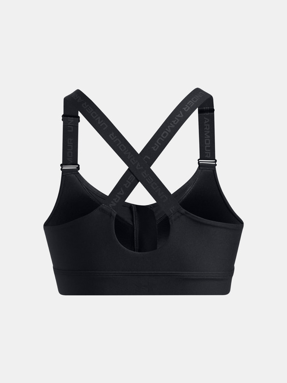 Under Armour Дамски сутиен Under Armour UA Infinity High Zip 2.0 Bra-BLK