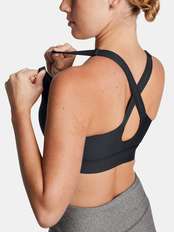 Under Armour Дамски сутиен Under Armour UA Infinity High Zip 2.0 Bra-BLK
