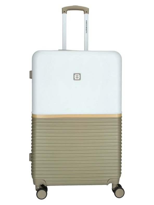 Enrico Benetti Пътен куфар Enrico Benetti Princetown L Taupe/Ivory