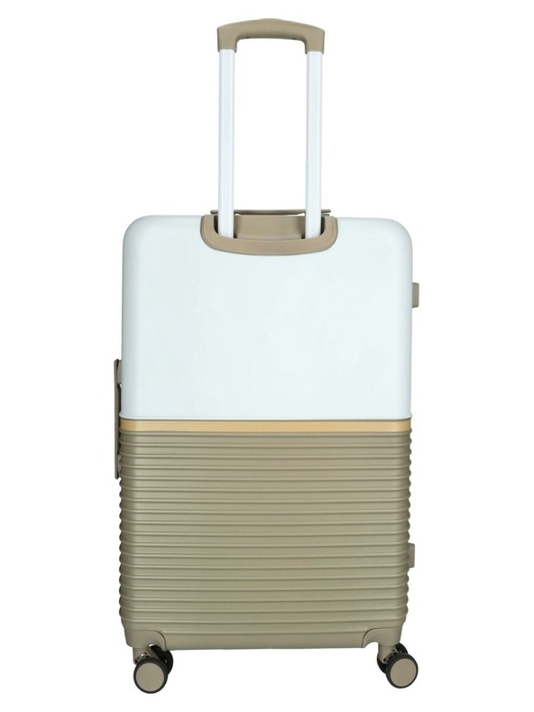 Enrico Benetti Пътен куфар Enrico Benetti Princetown L Taupe/Ivory