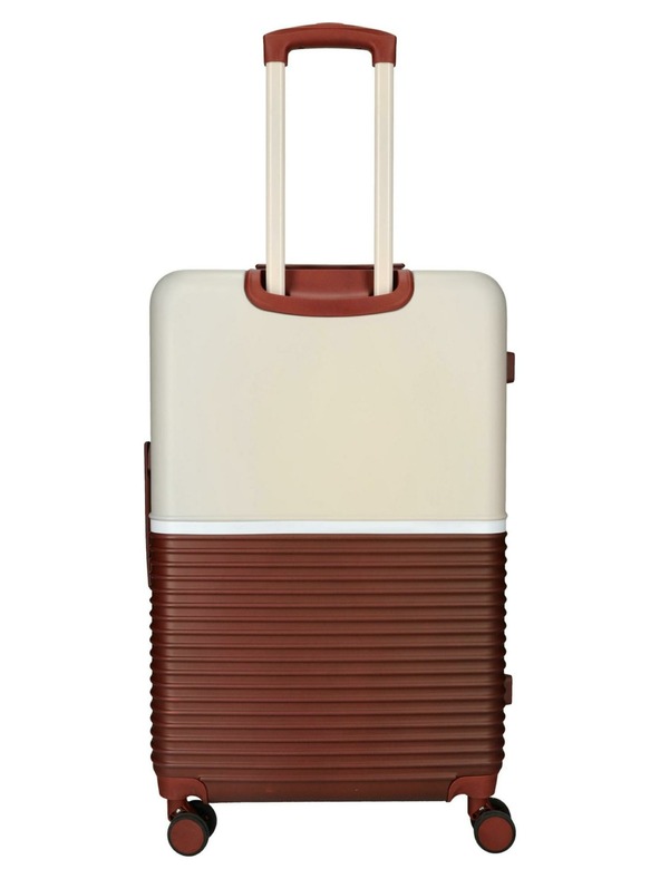 Enrico Benetti Пътнически куфар Enrico Benetti Princetown L Bordeaux/Pink