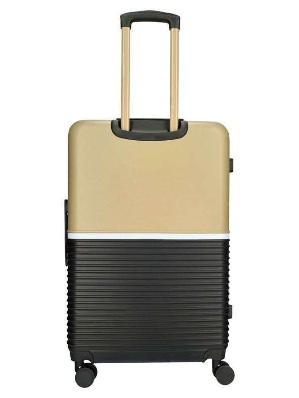 Enrico Benetti Пътнически куфар Enrico Benetti Princetown L Black/Camel