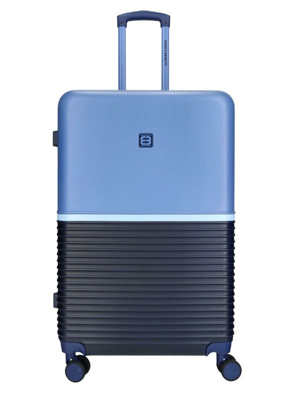 Enrico Benetti Пътнически куфар Enrico Benetti Princetown L Navy/Jeans