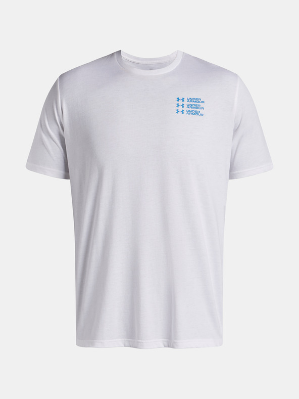 Under Armour Мъжка тениска Under Armour UA TRIPLE STACK LC LOGO SS-WHT