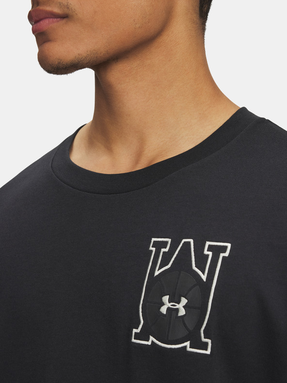 Under Armour Мъжка тениска Under Armour UA M HWT OS Hoops Courtside-BLK