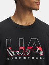 Under Armour Мъжка тениска Under Armour UA M HWT Hoops Branded SS-BLK