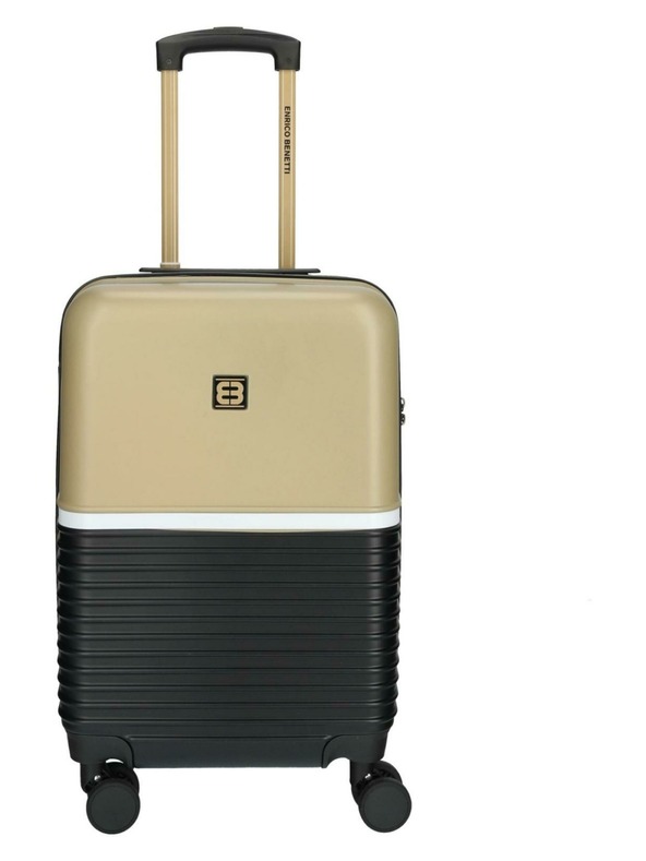 Enrico Benetti Пътен куфар Enrico Benetti Princetown S Black/Camel