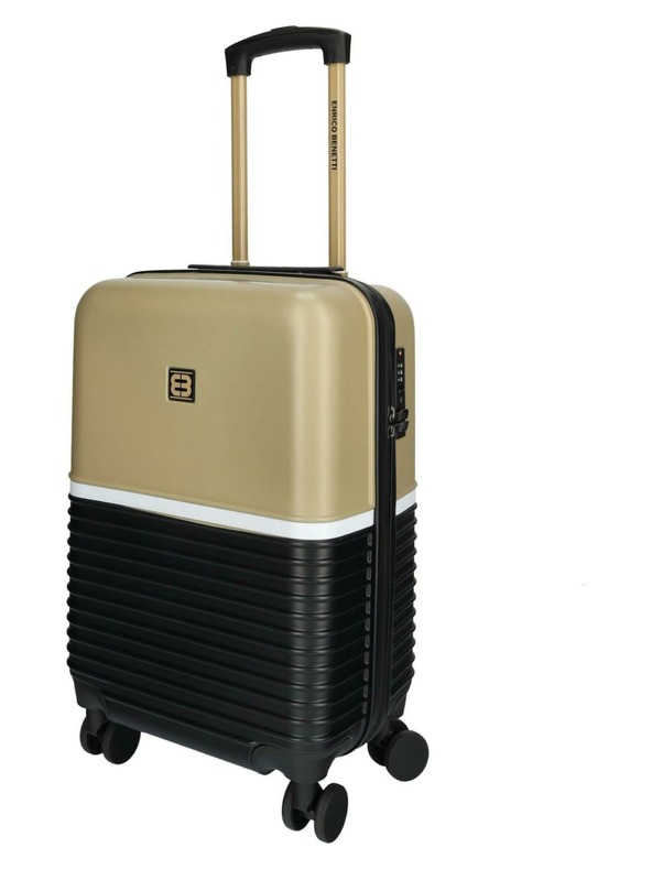 Enrico Benetti Пътен куфар Enrico Benetti Princetown S Black/Camel