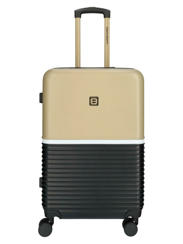 Enrico Benetti Пътен куфар Enrico Benetti Princetown M Black/Camel