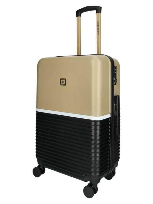 Enrico Benetti Пътен куфар Enrico Benetti Princetown M Black/Camel