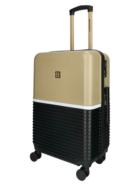 Enrico Benetti Пътен куфар Enrico Benetti Princetown M Black/Camel