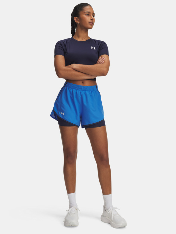 Under Armour Дамски къси панталони Under Armour UA Fly By 2-in-1 Shorts-BLU
