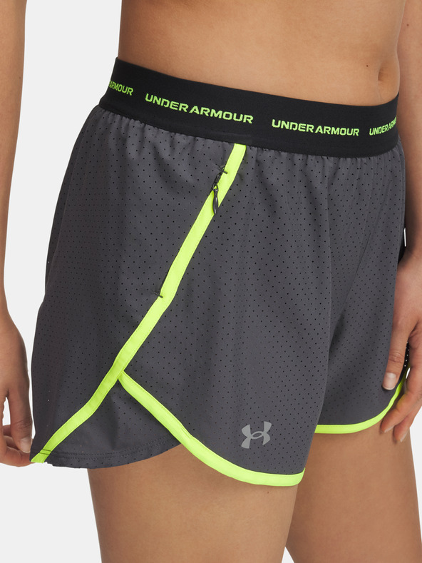 Under Armour Дамски къси панталони Under Armour UA Fly By 3'' Novelty Short-GRY