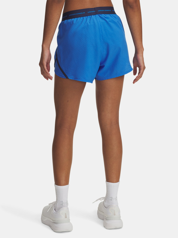 Under Armour Дамски къси панталони Under Armour UA Fly By 3'' Novelty Short-BLU