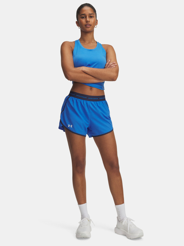 Under Armour Дамски къси панталони Under Armour UA Fly By 3'' Novelty Short-BLU