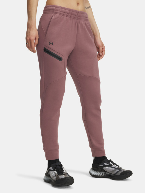 Under Armour Дамско долнище Under Armour Unstoppable Flc Jogger-BRN