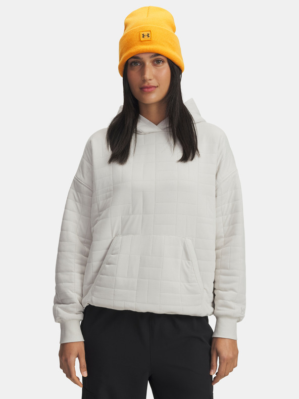 Under Armour Дамски суитшърт Under Armour Unstoppable Flc Txtr Hoodie-WHT
