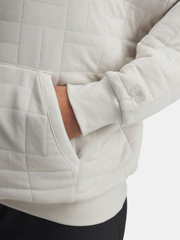 Under Armour Дамски суитшърт Under Armour Unstoppable Flc Txtr Hoodie-WHT