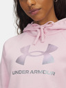 Under Armour Дамски суитшърт Under Armour UA Rival Flc Shimmer Hdy-PNK
