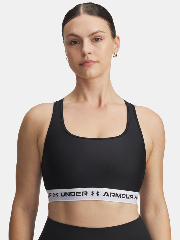 Under Armour Дамски сутиен Under Armour Crossback Mid Bra-BLK