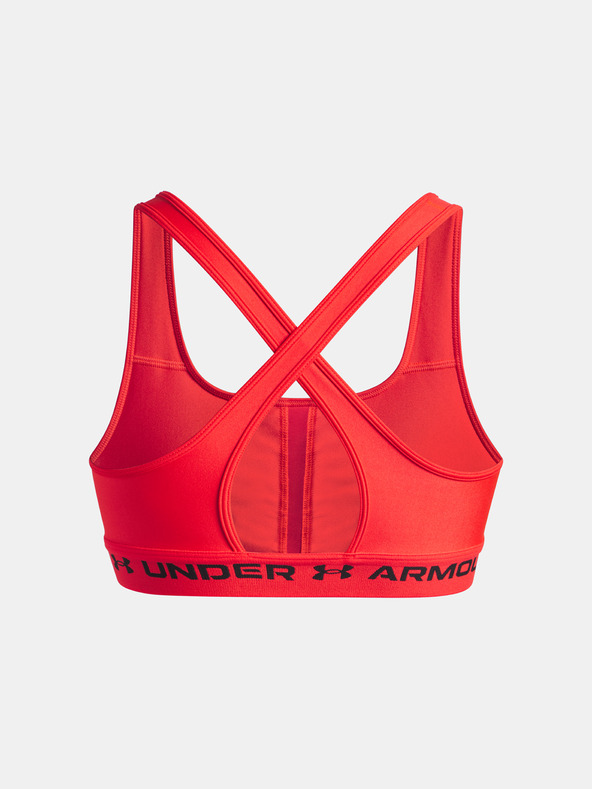 Under Armour Under Armour Crossback Mid Bra-RED - дамски сутиен