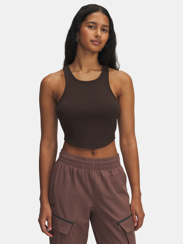 Under Armour Дамски потник Under Armour UA Rival Rib Tank-BRN
