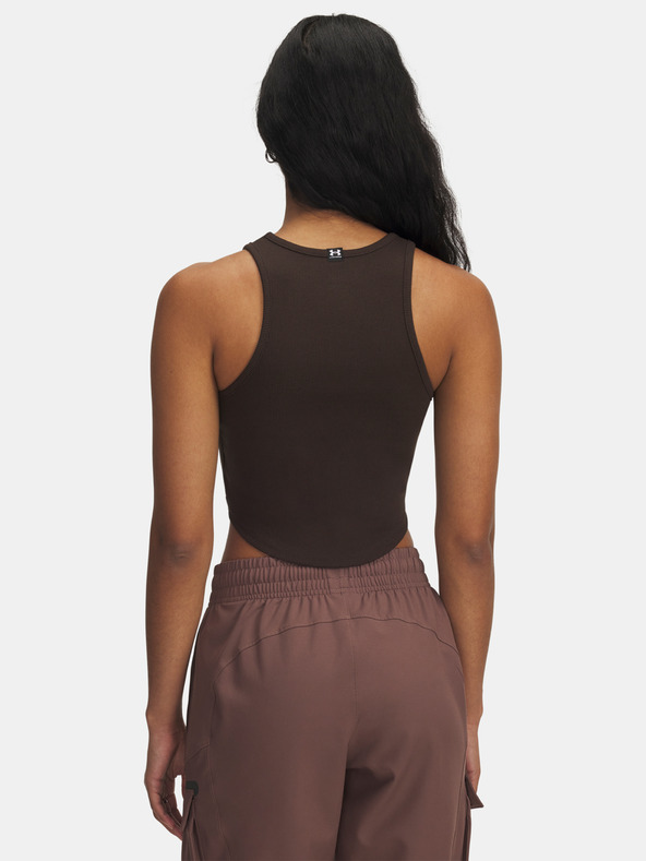 Under Armour Дамски потник Under Armour UA Rival Rib Tank-BRN