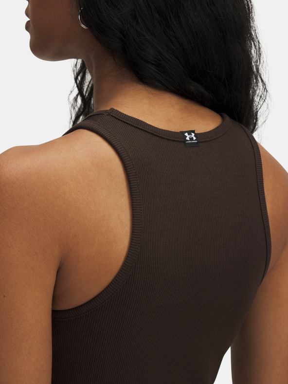 Under Armour Дамски потник Under Armour UA Rival Rib Tank-BRN