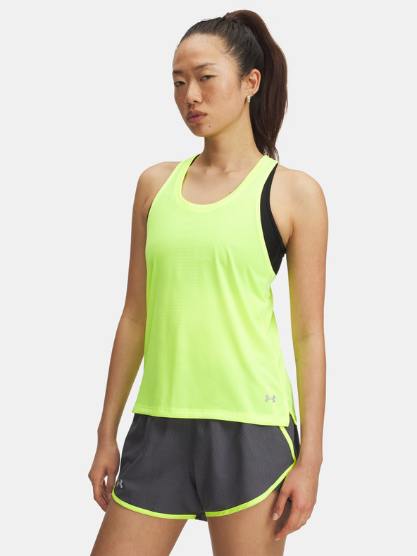 Under Armour Дамски потник Under Armour UA Launch Singlet-YLW